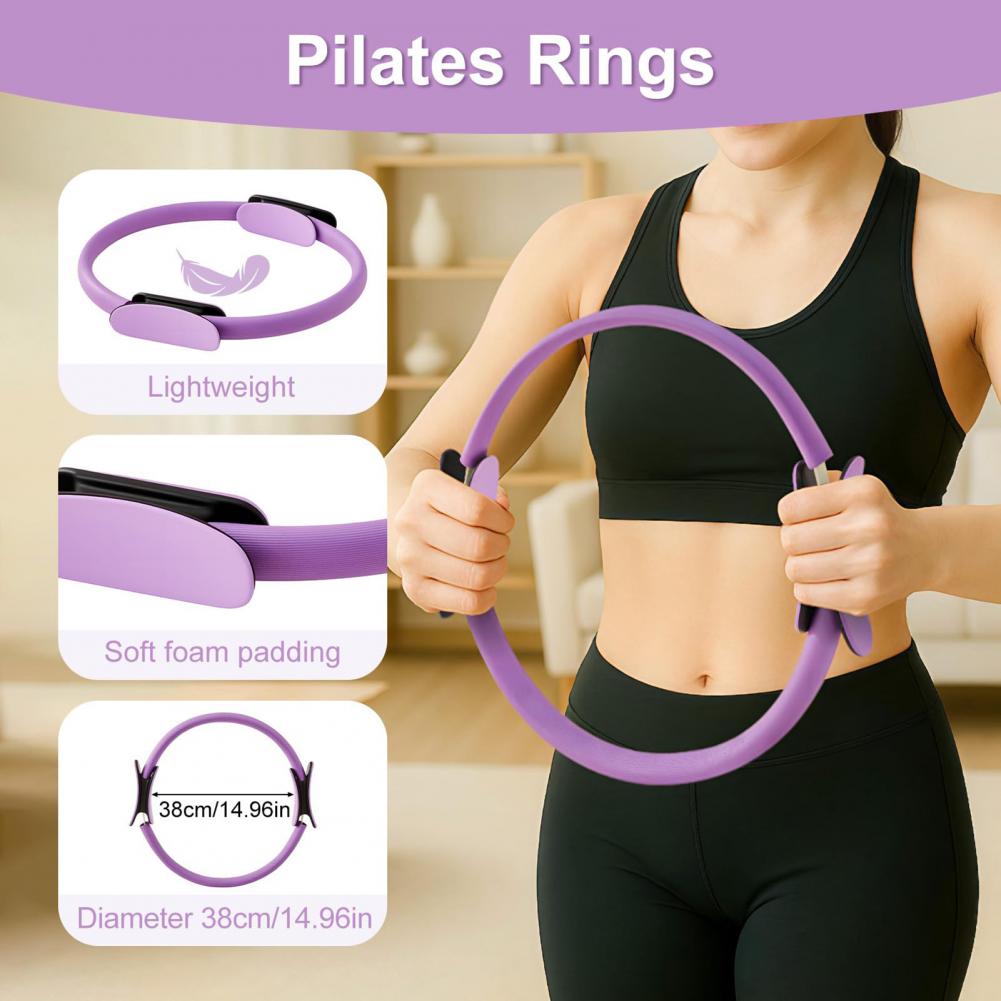 Pilates Yoga Home Workout - Women Yoga Fitness Ring Circle Pilates