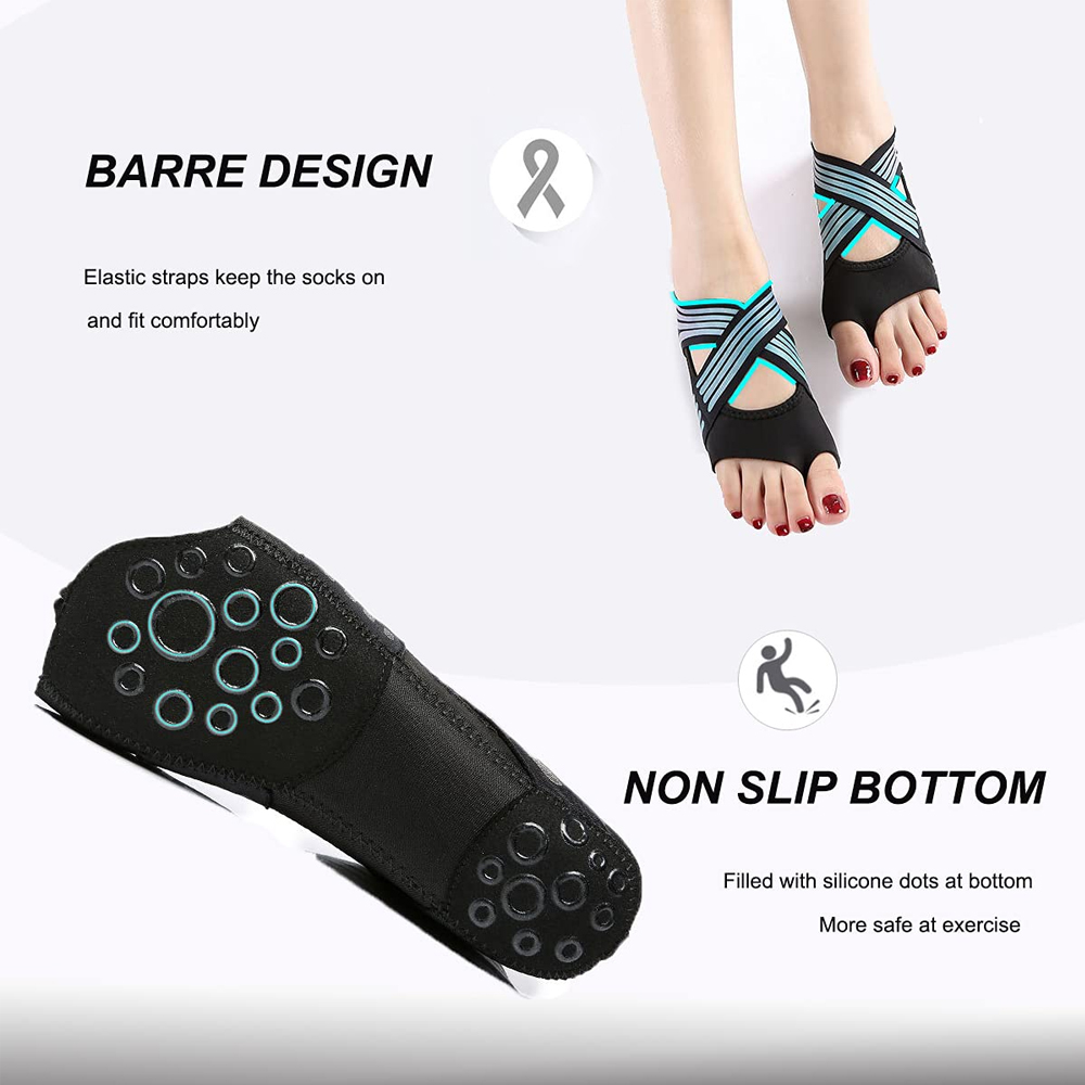 1Pair Non Slip Yoga Socks with - Pilates Yoga Combo review and price