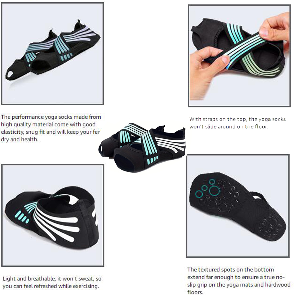 1Pair Non Slip Yoga Socks with - Pilates Yoga Combo review and price