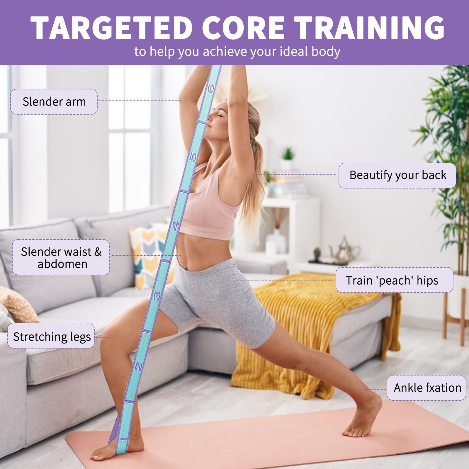 Slimming Resistance Band Yoga  - Pilates Yoga Hot review and price