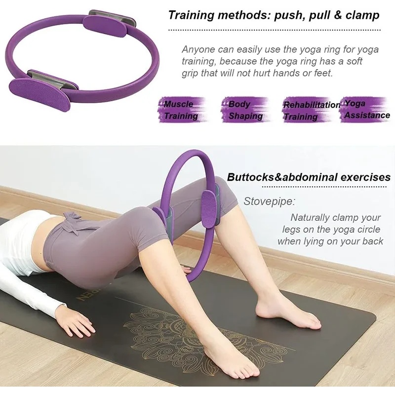 1Pc Non Slip Yoga Pilates Resi - Pilates Ring Magic review and price