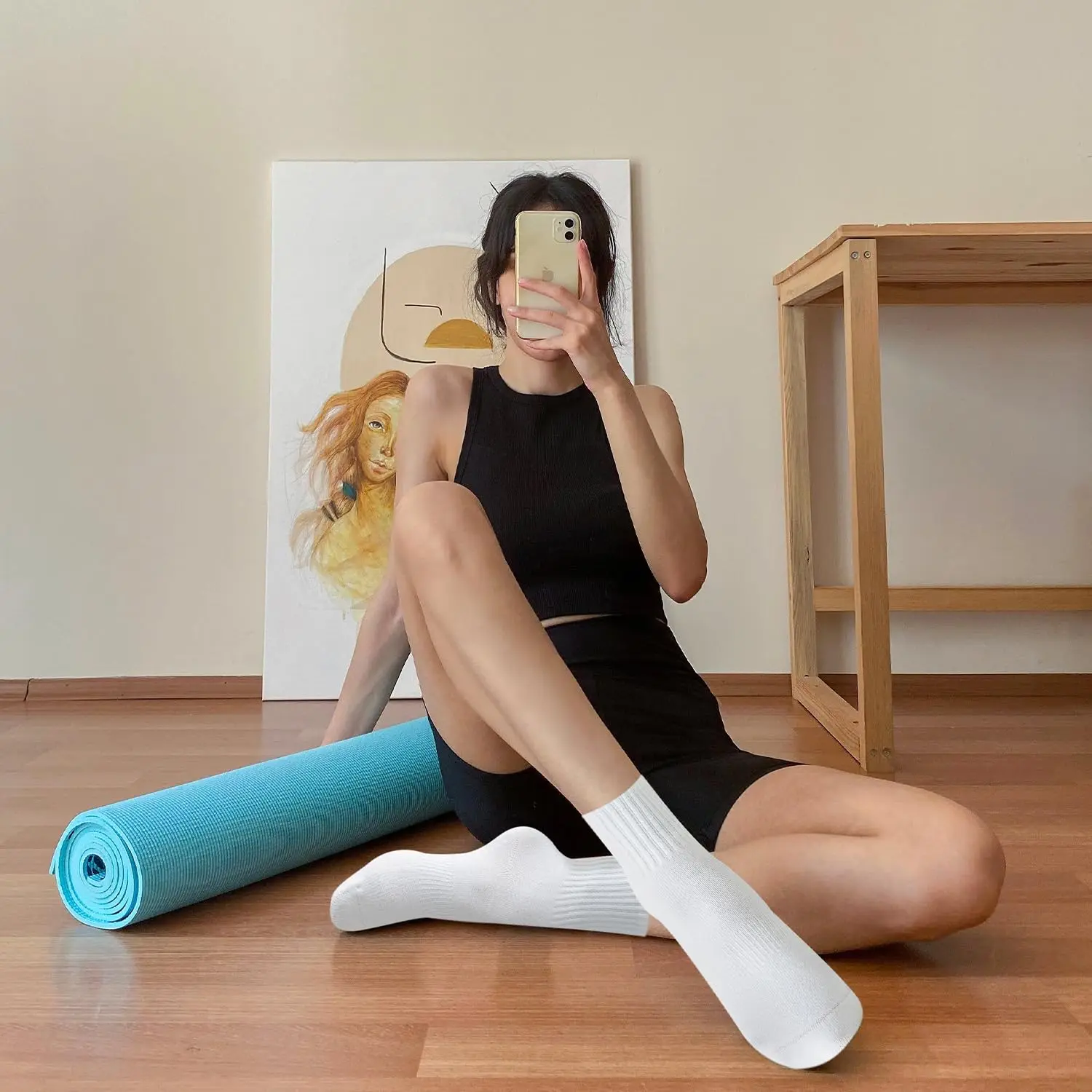 4 pairs of women's yoga socks, - Pilates & Yoga Training Center review and price