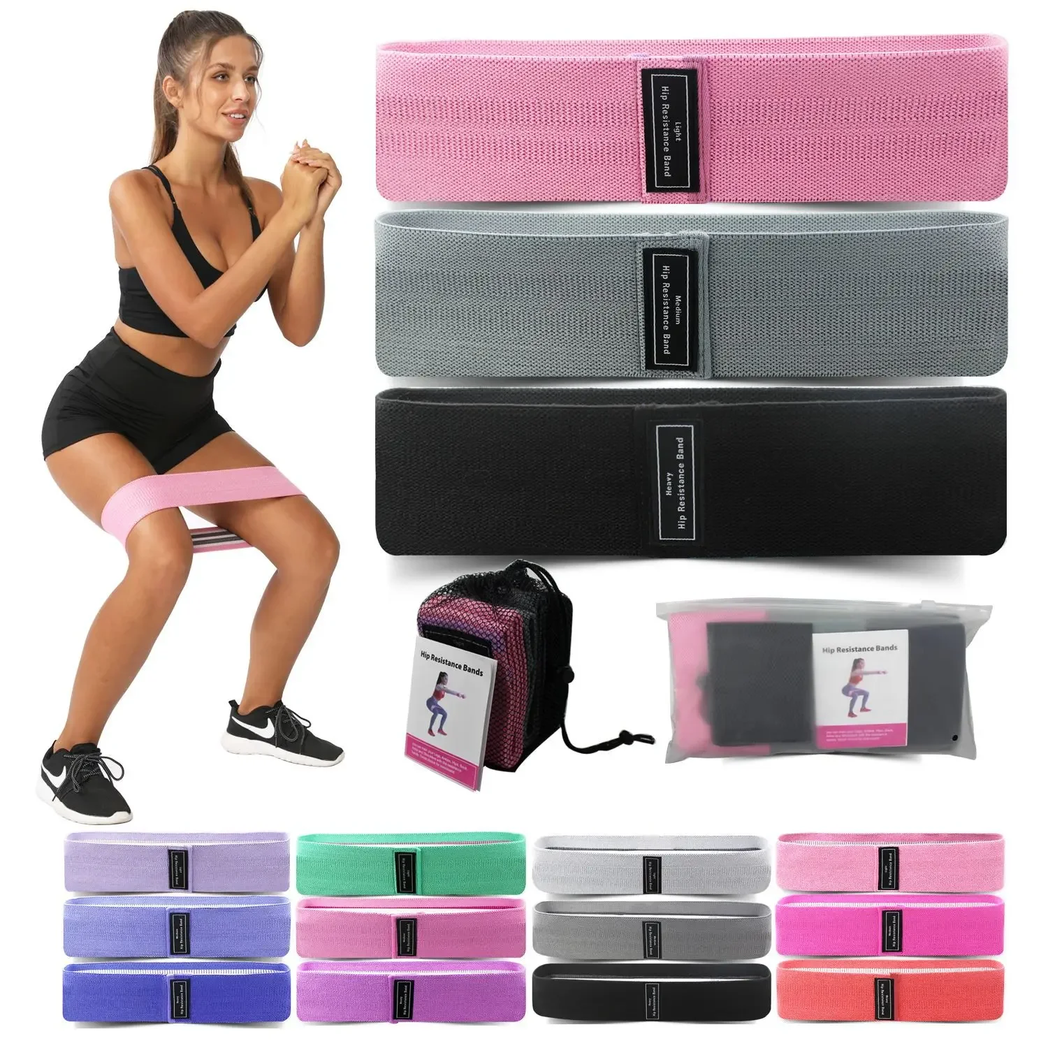 1/2/3PCS Elastic Bands Fitness - Pilates Yoga Home Workout review and price
