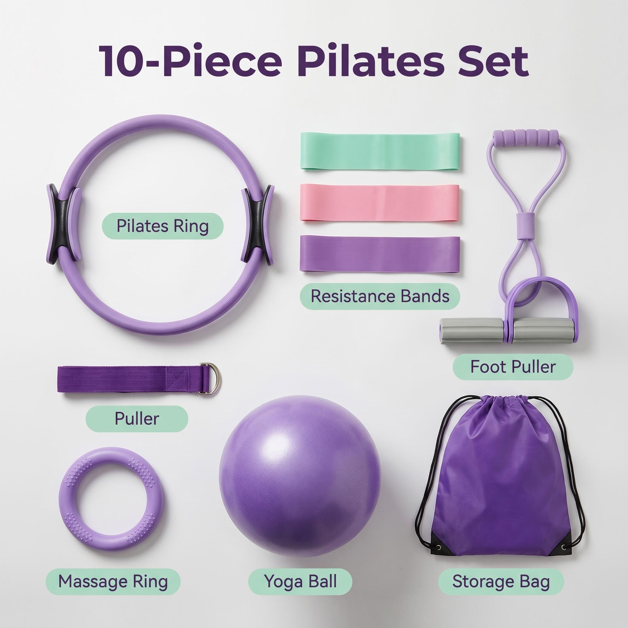 New Yoga Pilates Combo Set 10p - Pilates Yoga Combo review and price