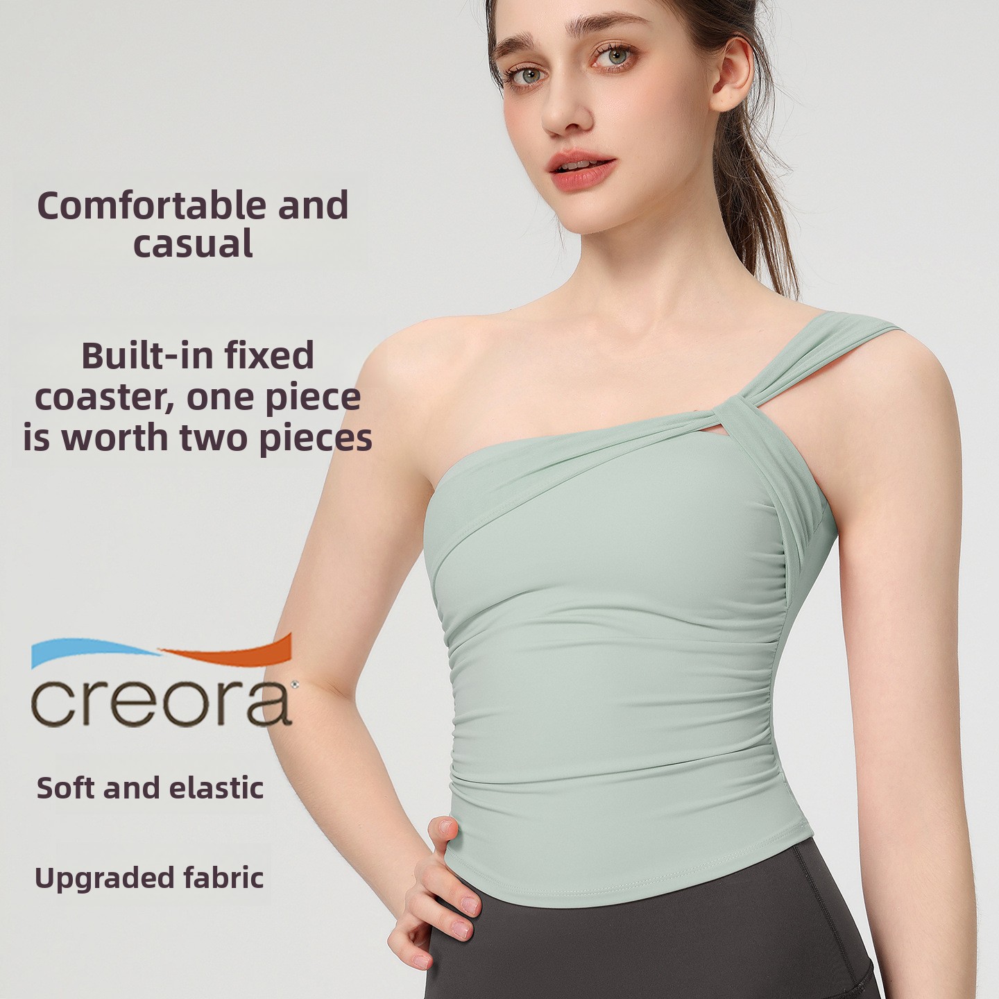 Women's Sexy Sloping Shoulder  - Pilates Yoga Hose review and price