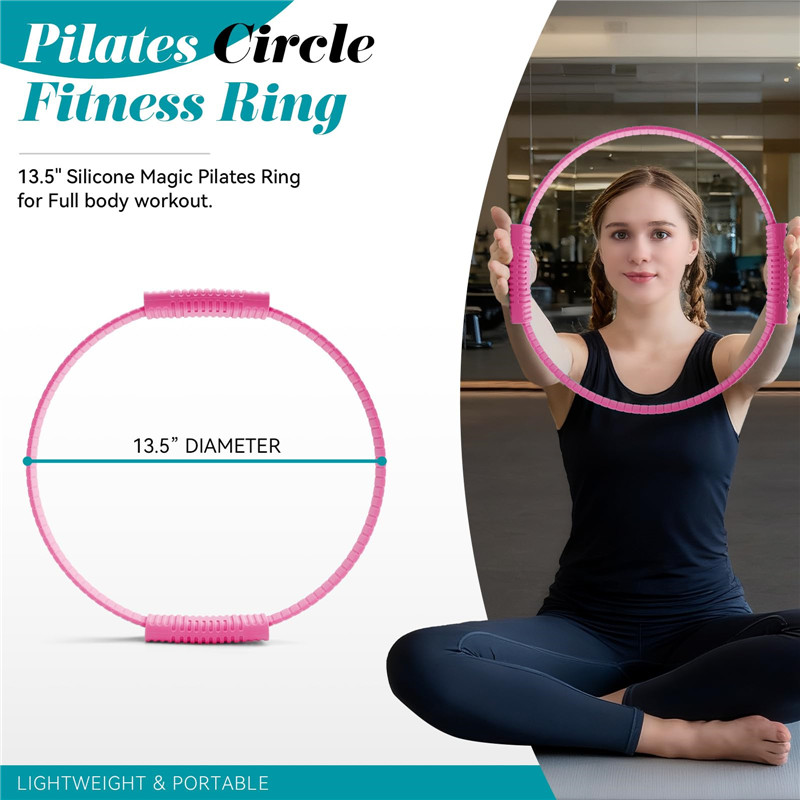 Eco-Friendly Double Handle Sil - Pilates Ring Magic review and price